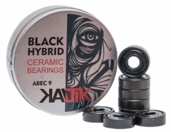 Kaltik Black Ceramic Hybrid Bearings - Set Of 8
