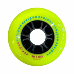 Endless Neon Yellow 90mm Wheels - Set Of 8