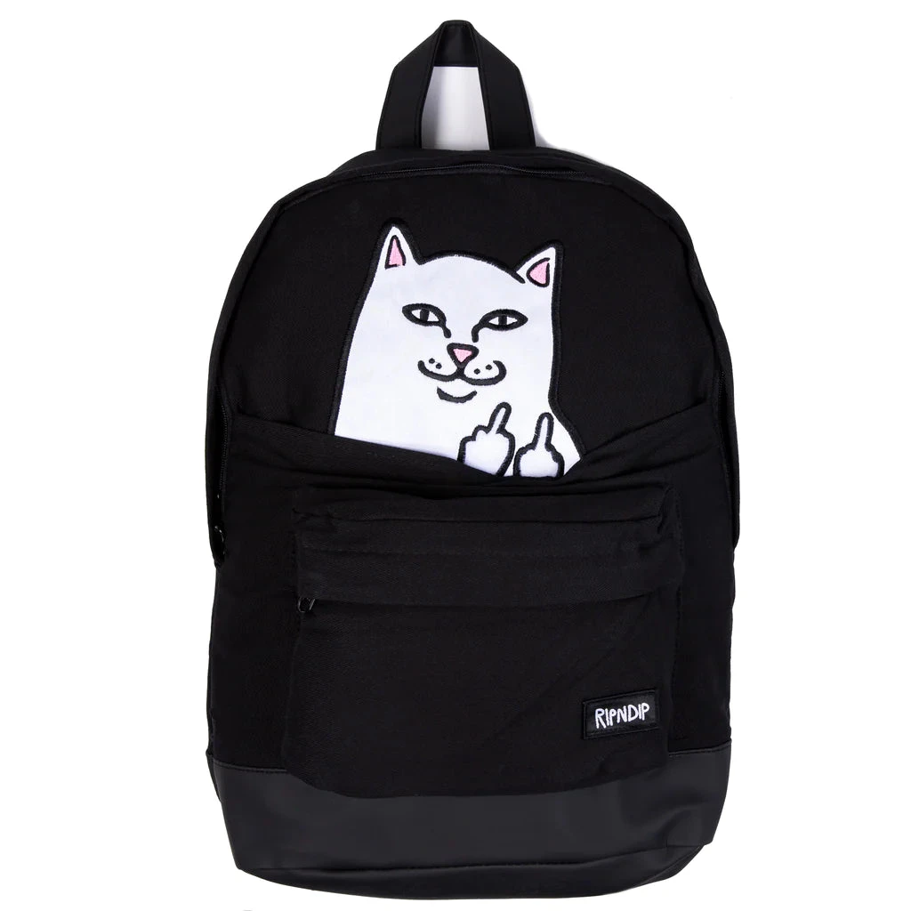 RIPNDIP Lord Nermal Backpack - Black 4 RIPNDIP Lord Nermal Backpack - Black - Image 2