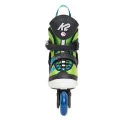 K2 Raider Beam Adjustable Size Skates - Green/Blue -Skateboard Shop K2RaiderBeamAdjustableSizeSkatesGreenBluefront