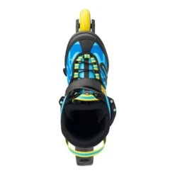 K2 Raider Pro Adjustable Size Inline Skates - Blue/Yellow -Skateboard Shop K2RaiderProAdjustableSizeInlineSkatesBlueYellowtop