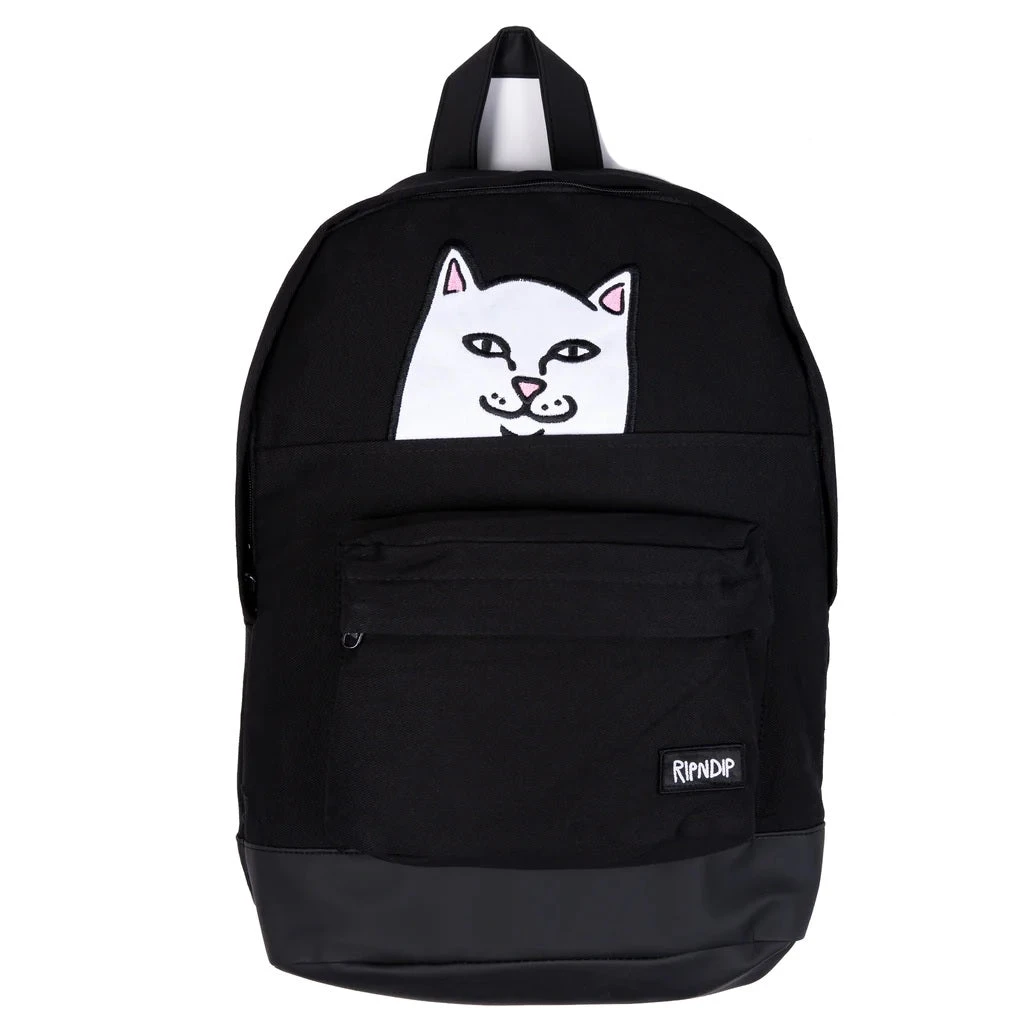 RIPNDIP Lord Nermal Backpack - Black 3 RIPNDIP Lord Nermal Backpack - Black