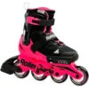 Rollerblade Microblade Adjustable Kids Skates - Black/Pink -Skateboard Shop RollerbladeMicrobladeAdjustableKidsSkates BlackPink