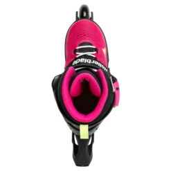 Rollerblade Microblade Adjustable Kids Skates - Pink/Green -Skateboard Shop RollerbladeMicrobladeAdjustableKidsSkatesPinkGreen2