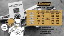 Slappy ST1 Hollow Inverted Silver Trucks - 8.5" -Skateboard Shop Slappchart