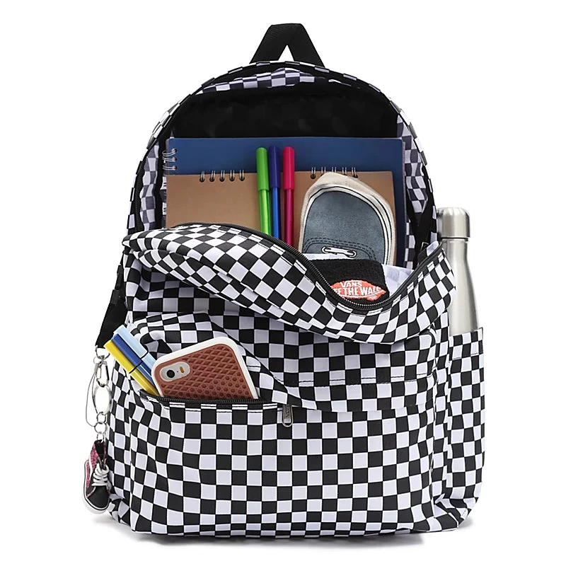 Vans Old Skool Check Backpack - Black/White 4 Vans Old Skool Check Backpack - Black/White - Image 2