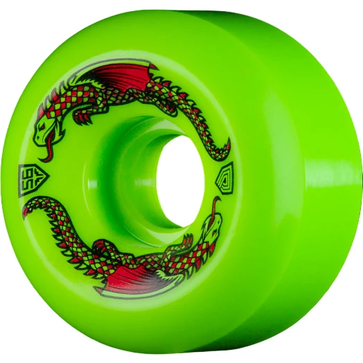 Powell Peralta Dragon Formula Green Skateboard Wheels - 56mm 93a 3 Powell Peralta Dragon Formula Green Skateboard Wheels - 56mm 93a