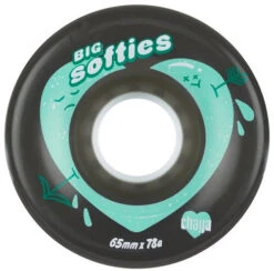Chaya Big Softies Roller Skate Wheels Black 65mm 78a - 4 Pack
