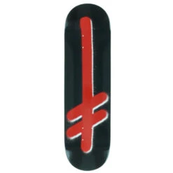 Deathwish Gang Logo Black/Red Skateboard Deck - 8.25"