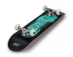 Enuff Icon Teal Skateboard - 7.75" -Skateboard Shop enuff icon teal skateboard angle