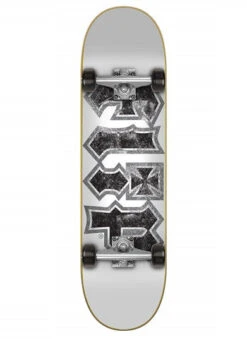 Flip HKD Thrashed White Skateboard - 7.75"