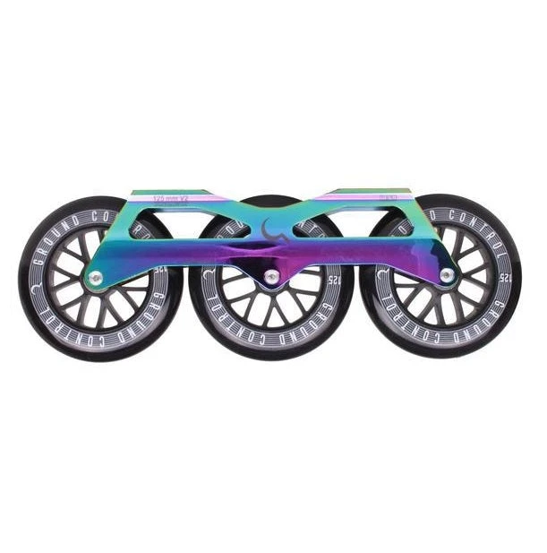 Ground Control Tri Skate Frame V2 125mm Complete Setup - Oil Slick 3 Ground Control Tri Skate Frame V2 125mm Complete Setup - Oil Slick
