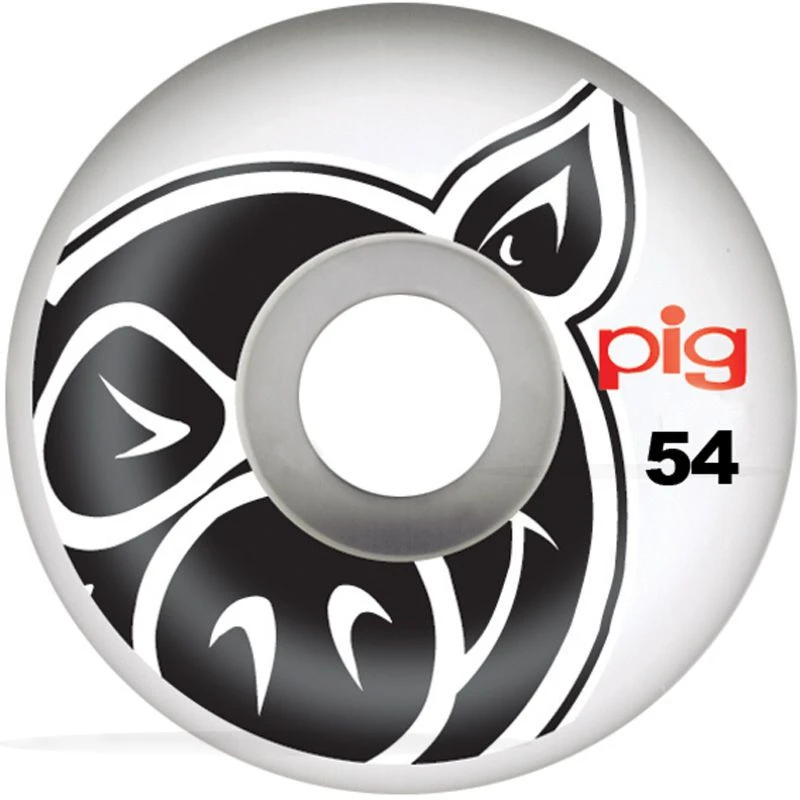 Pig Head Natural Skateboard Wheels - 54mm 3 Pig Head Natural Skateboard Wheels - 54mm