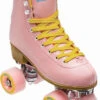 Impala Quad Roller Skates - Pink/Yellow -Skateboard Shop impala quad roller skates pink yellow 1