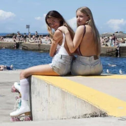 Impala Quad Roller Skates - White -Skateboard Shop impala quad roller skates white 2