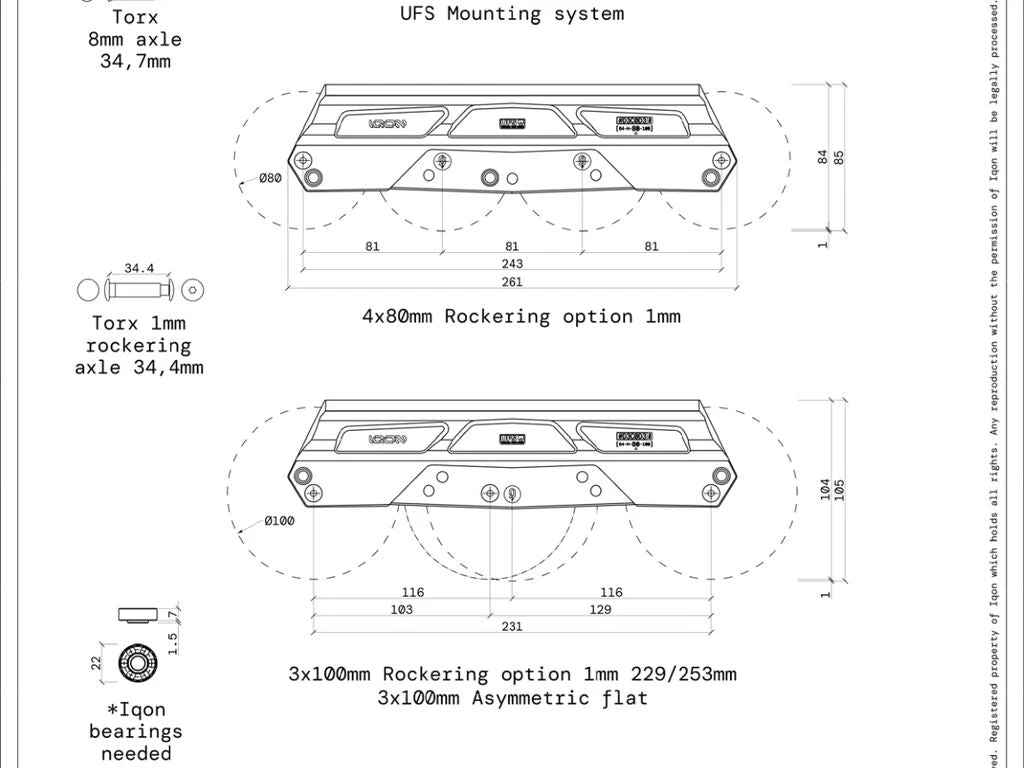 Iqon AG Decode Pro 80 Light UFS Frames And Bearings Combo 5 Iqon AG Decode Pro 80 Light UFS Frames And Bearings Combo - Image 3