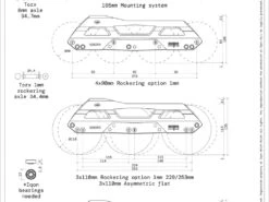 Iqon CL Decode Pro 90 Dark 165mm Mount Frames And Bearings Combo 8 Iqon CL Decode Pro 90 Dark 165mm Mount Frames And Bearings Combo -Skateboard Shop iqon cl decode pro 90 165mm mount frame specs