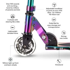 Micro Sprite LED Scooter - Neochrome 9 Micro Sprite LED Scooter - Neochrome -Skateboard Shop j gx3gma