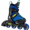 K2 Raider Pro Adjustable Size Skates - Blue/Yellow -Skateboard Shop k2 raider pro adjustable size skates blue yellow