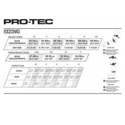 Pro-Tec Street Elbow Pads -Skateboard Shop pro tec sizing chart