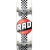 Rad Checker Stripe Progressive Skateboard White/Black - 7.75" 1 Rad Checker Stripe Progressive Skateboard White/Black - 7.75" -Skateboard Shop rad checker stripe progressive skateboard white black