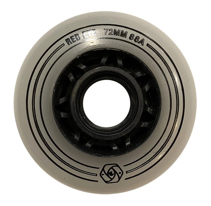 Red Eye Team Grey Wheels 72mm 88a - Set Of 4 3 Red Eye Team Grey Wheels 72mm 88a - Set Of 4