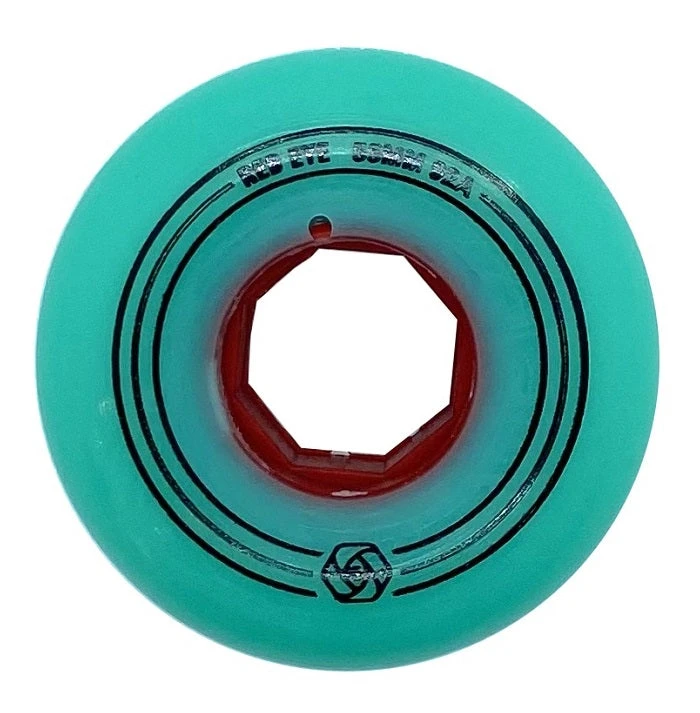Red Eye Team Teal Wheels 55mm 92a - Set Of 4 3 Red Eye Team Teal Wheels 55mm 92a - Set Of 4