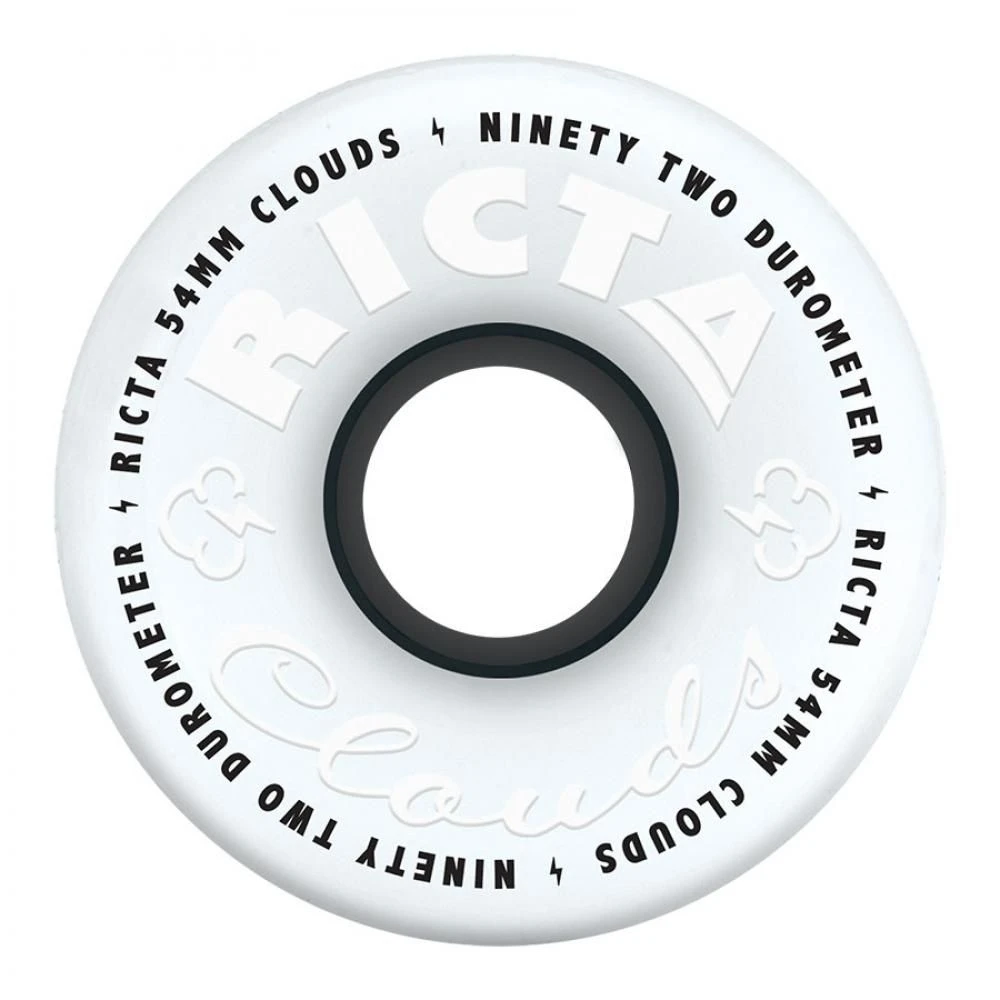 Ricta Clouds Skateboard Wheels - 54mm 92a 3 Ricta Clouds Skateboard Wheels - 54mm 92a