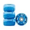 Rio Roller Blue Glitter Light Up Roller Skate Wheels 58mm - Set Of 4