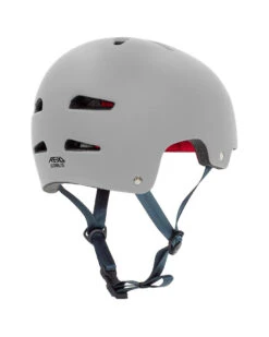 Rekd Ultralite In-Mold Helmet - Grey -Skateboard Shop rkd259 rekd ultralite in mold helmet grey rear angle