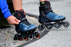 Rollerblade Macroblade 90 Mens Skates - Blue/Orange -Skateboard Shop rollerblade macroblade 90 mens skates blue orange lifestyle