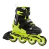 Rollerblade Microblade Adjustable Kids Skates - Black/Neon Yellow -Skateboard Shop rollerblade microblade adjustable kids skates black neon yellow