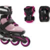 Rollerblade Microblade Adjustable Kids Skates Combo Pack - Pink/White -Skateboard Shop rollerblade microblade adjustable kids skates combo pack pink white 1