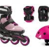 Rollerblade Microblade G Kids Skates Cube Pack - Pink/White