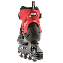 Rollerblade Microblade Kids Skates - Black/Red -Skateboard Shop rollerblade microblade kids inline skates black red rear 1