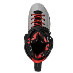 Rollerblade RB Pro X Skates - Grey/Warm Red -Skateboard Shop rollerblade rb pro x skates grey warm red top