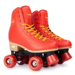 Rookie Classic 78 Roller Skates - Red -Skateboard Shop rookie classic 78 roller skates red pair