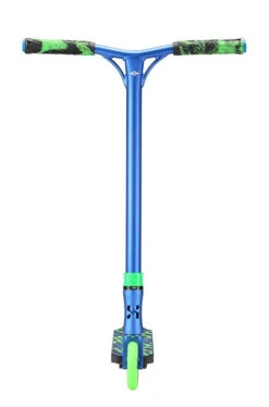 Sacrifice Flyte 100 V2 Stunt Scooter - Blue/Green -Skateboard Shop sacrifice flyte 100 v2 stunt scooter blue green front