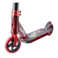 Sacrifice Mini Flyte V2 Stunt Scooter - Red/Black -Skateboard Shop sacrifice mini flyte v2 stunt scooter red black close