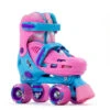 SFR Hurricane III Adjustable Roller Skates - Pink/Blue 2 SFR Hurricane III Adjustable Roller Skates - Pink/Blue -Skateboard Shop sfr hurricane iii adjustable roller skates pink and blue