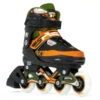 SFR Pixel Adjustable Kids Inline Skates - Green/Orange -Skateboard Shop sfr pixel adjustable kids inline skates green orange