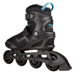 Skatelife Aztec Inline Skates - Black/Blue -Skateboard Shop skatelife aztec inline skates black blue angle