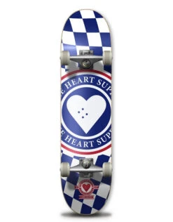 The Heart Supply Insignia Check Blue Skateboard - 8.0"