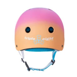 Triple 8 Sweatsaver Helmet - Sunset -Skateboard Shop triple 8 sweatsaver helmet sunset back