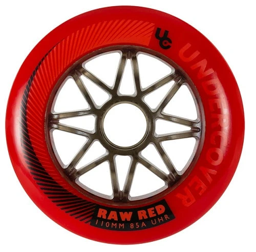Undercover Raw Red Wheels Bullet Radius 110mm 85a - Set Of 6 3 Undercover Raw Red Wheels Bullet Radius 110mm 85a - Set Of 6