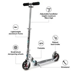Micro Speed Scooter - Silver -Skateboard Shop xlHSxD c